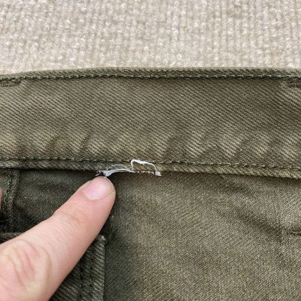 VTG Levis 501 Jeans Men 40 Fits 39x30 Y2K Olive Straight‎ Leg Denim Distressed